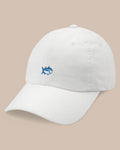 The front view of the Southern Tide Skipjack Hat by Southern Tide - White